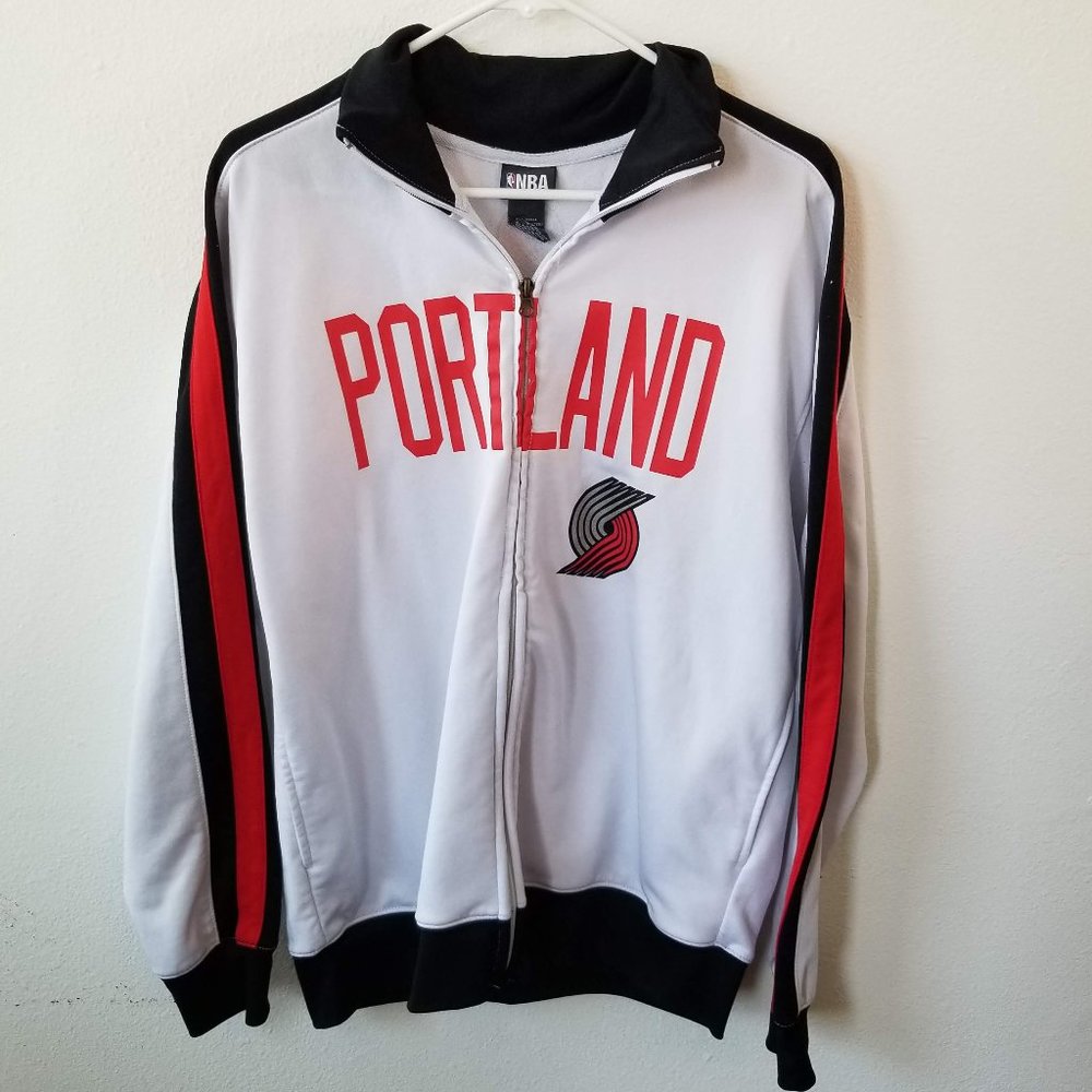 Portland Trail Blazers NBA Warm Up Zip Up Jacket